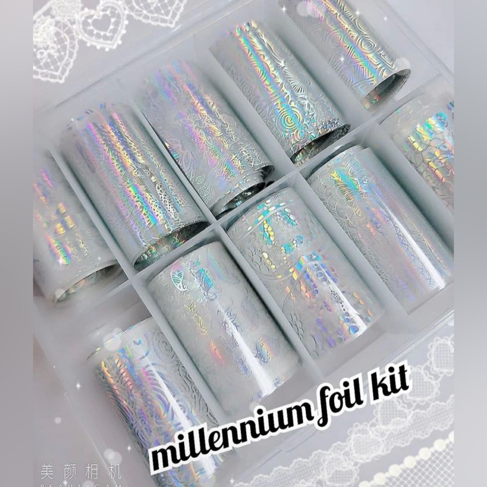 MILLENNIUM Nail Foil Kit 1/$15, 2/$25, 3/$30, 4/$35.$5 each additional!